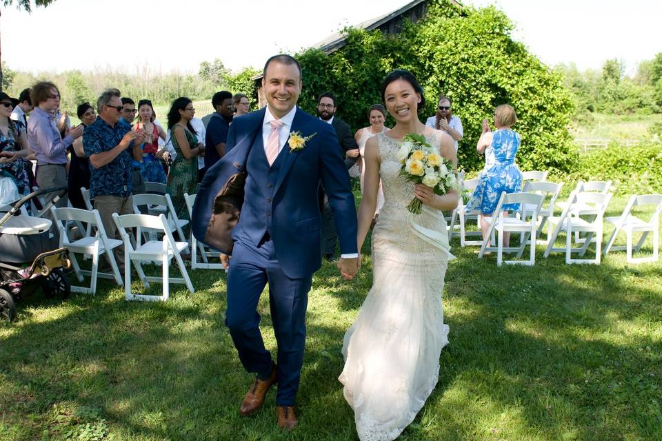 Boutonniere and bouquet