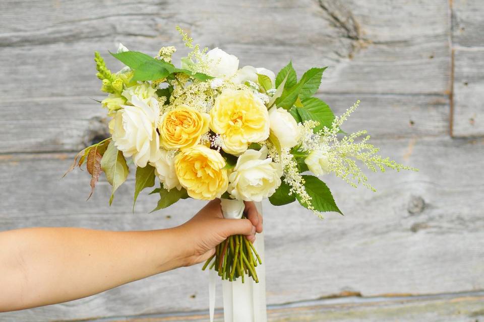 Garden wedding bouquet