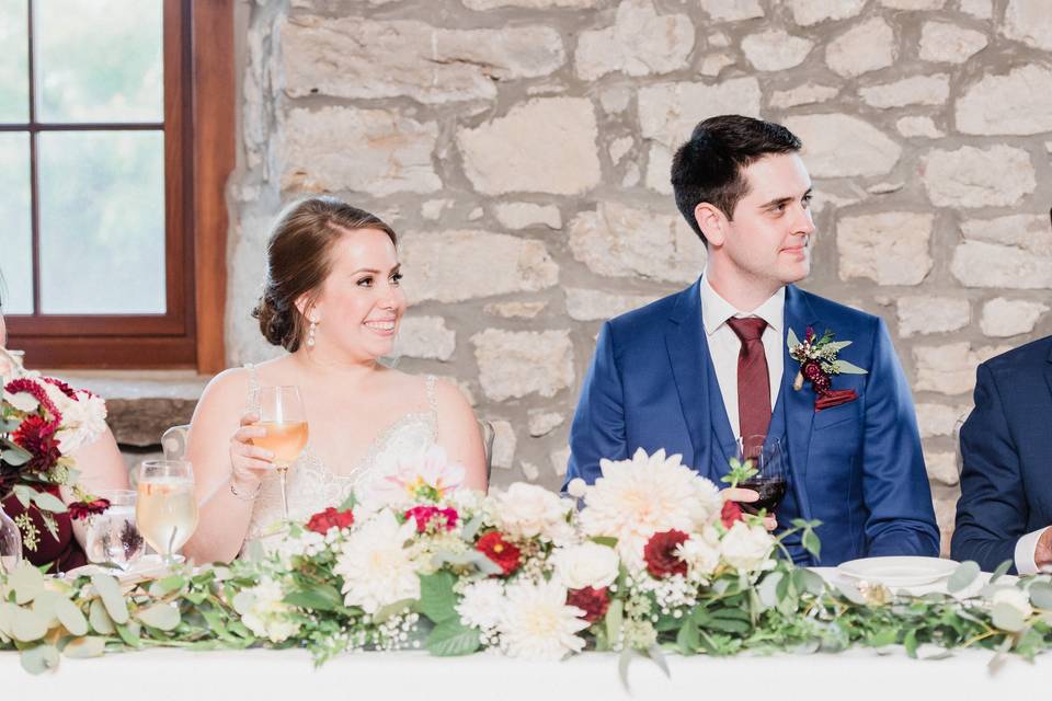 Head table garland