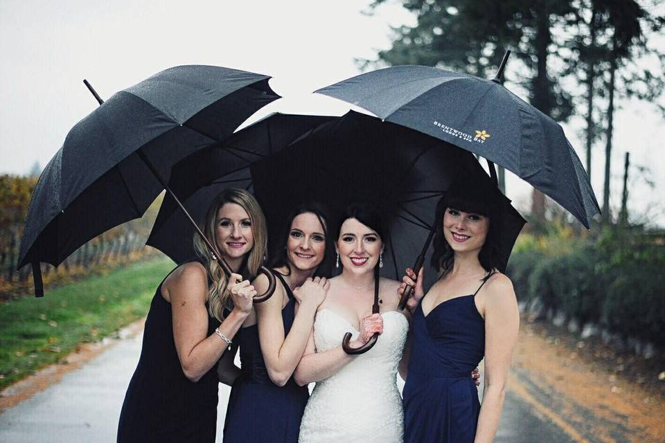 Beautiful Bride and her girls