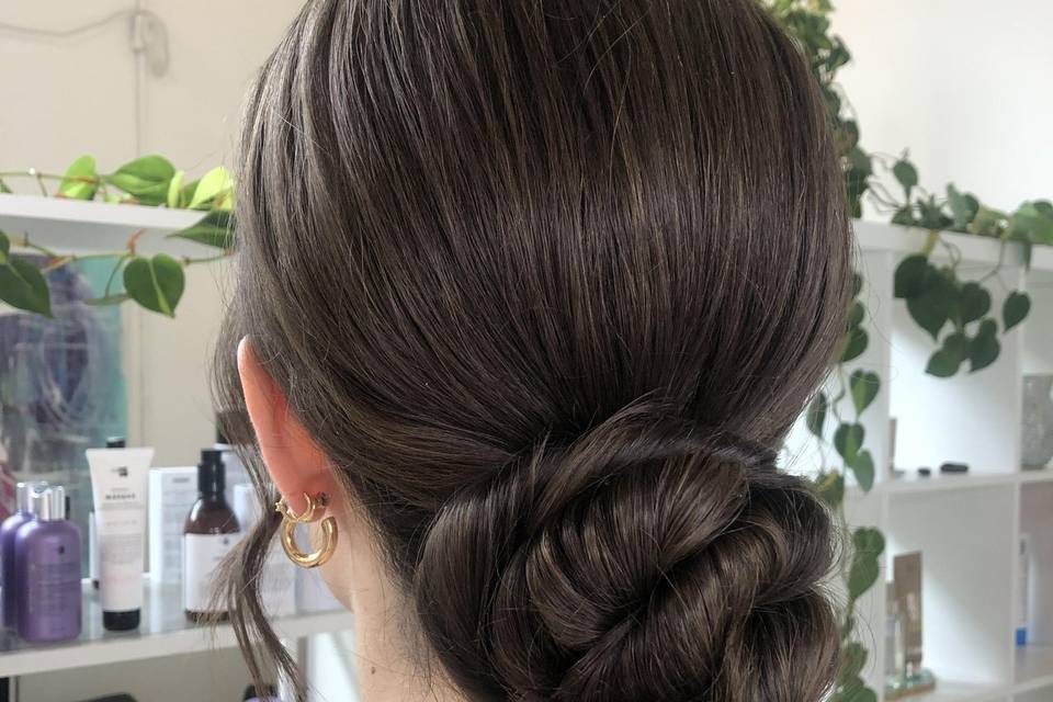 Clean textured bun