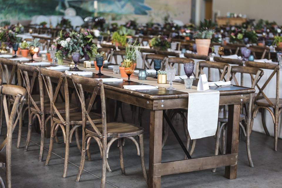 Rustic tables