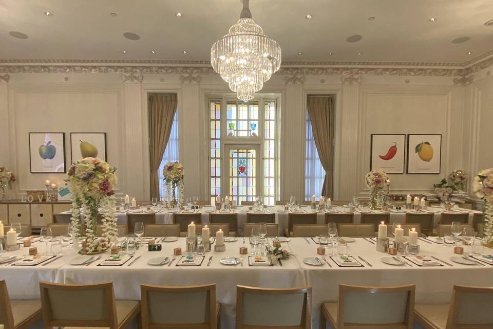 Parellel harvest tables