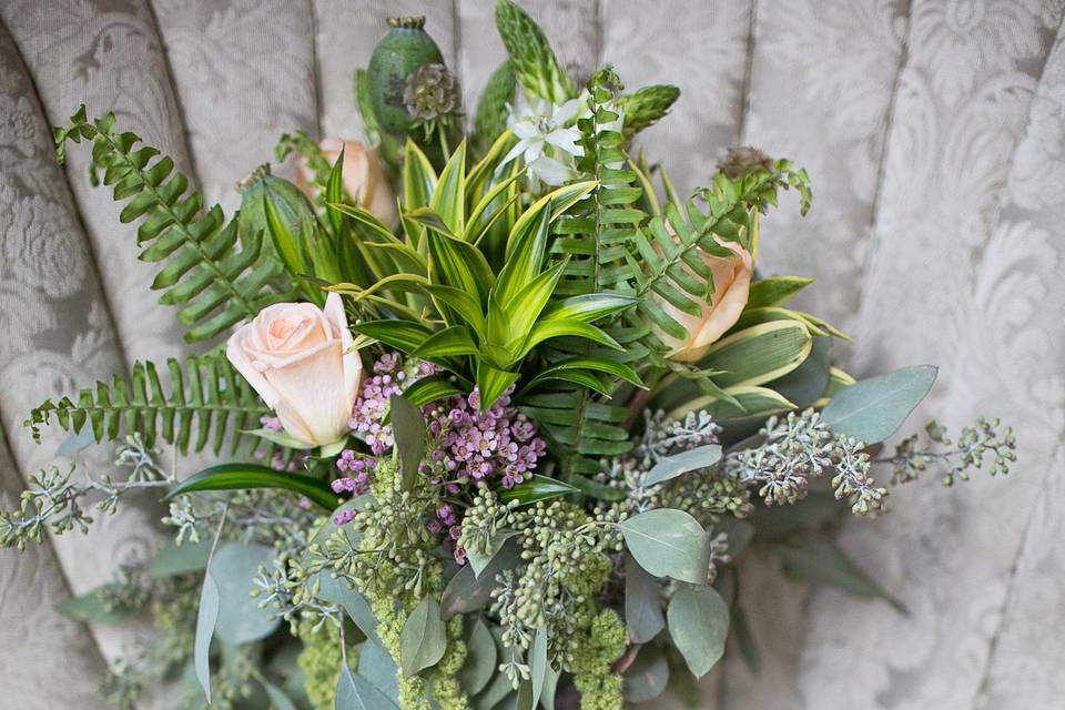 Garden bridal bouquet