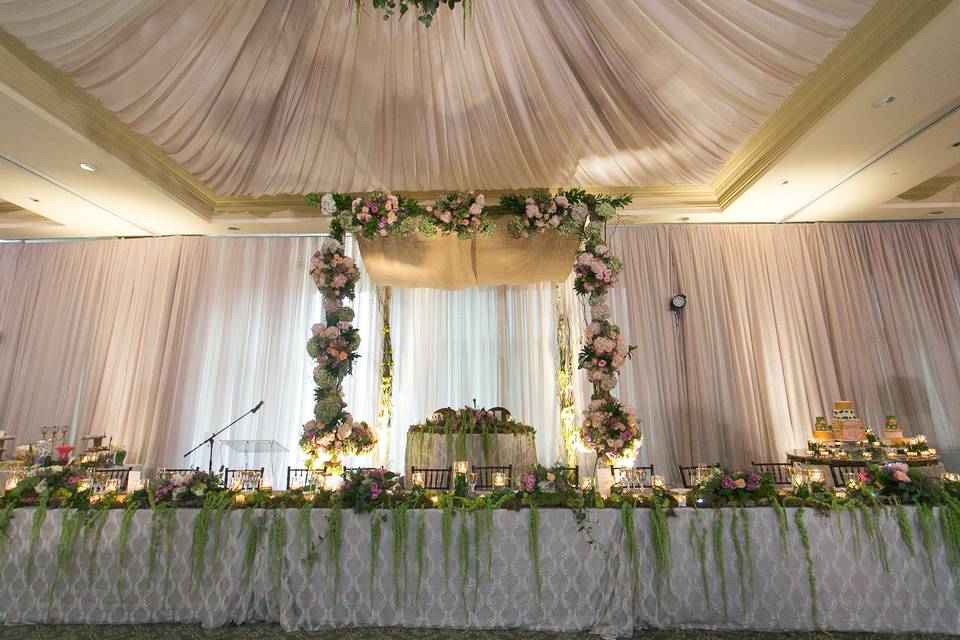 Secret garden head table