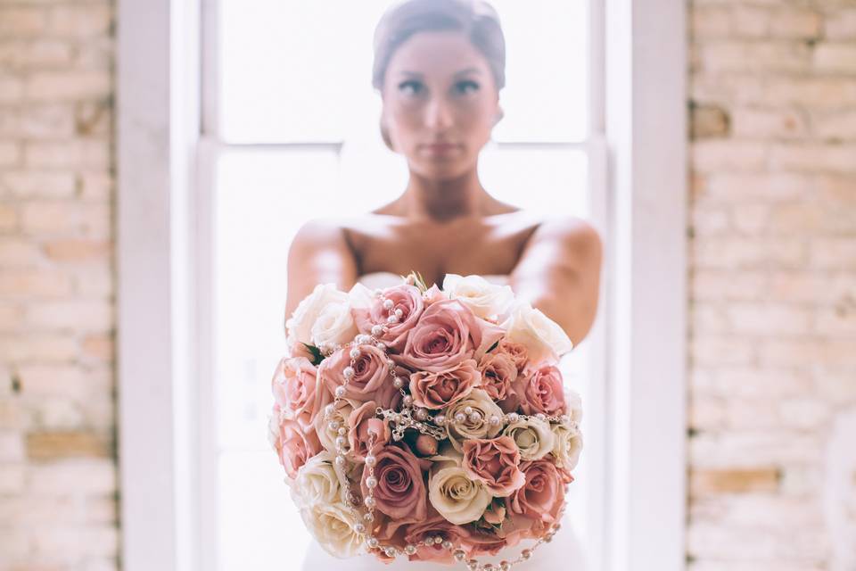 Vintage bridal bouquet