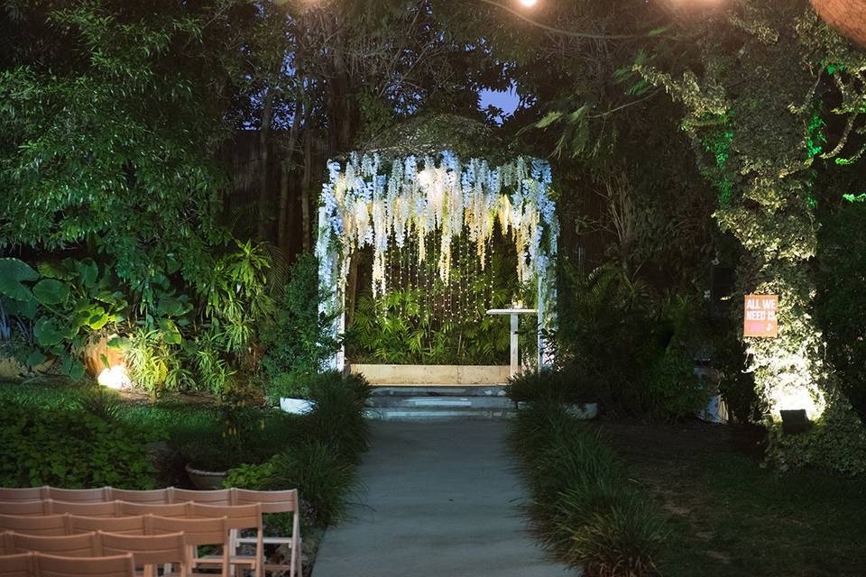 Enchanted garden wedding