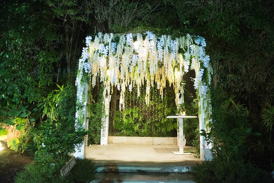 Enchanted garden chuppah