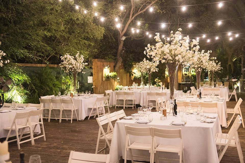 Enchanted garden wedding