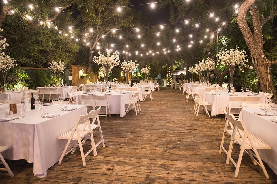 Enchanted garden wedding