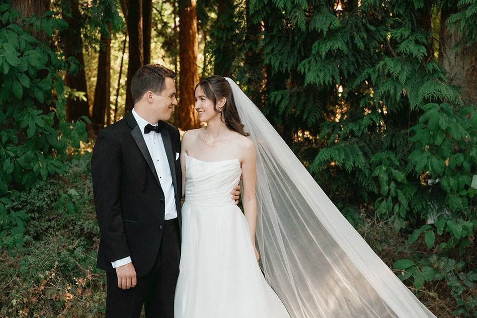 Bride and groom portrait