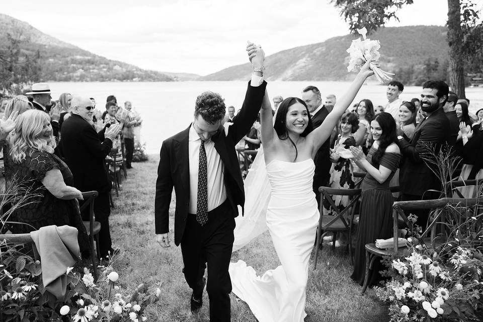 Walking back up the aisle