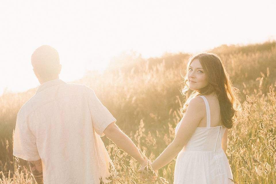 Walking towards the sunlight