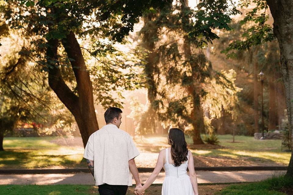 Walking into the sunset