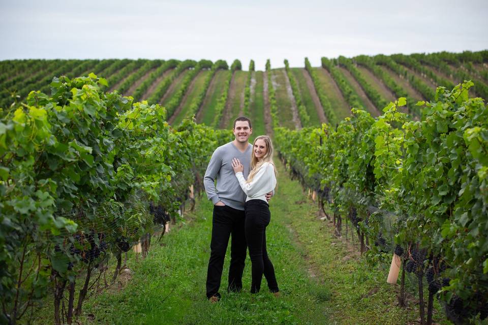 Winery engagement session