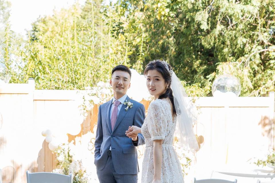 Backyard wedding