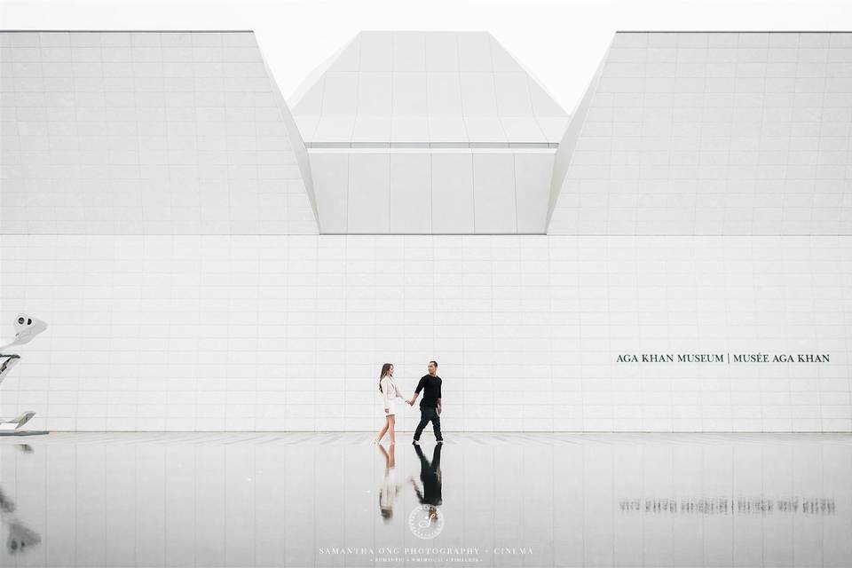 Aga Khan Park Engagement Photo