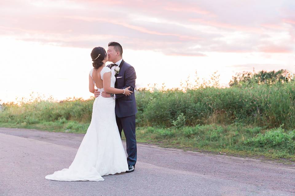 Sunset wedding Montreal