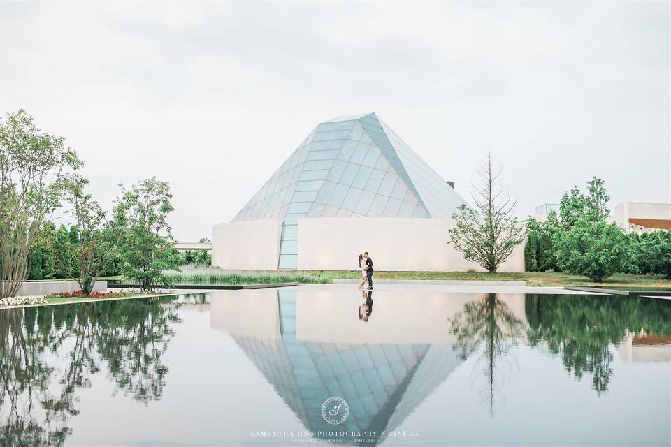 Aga Khan Park Engagement Photo