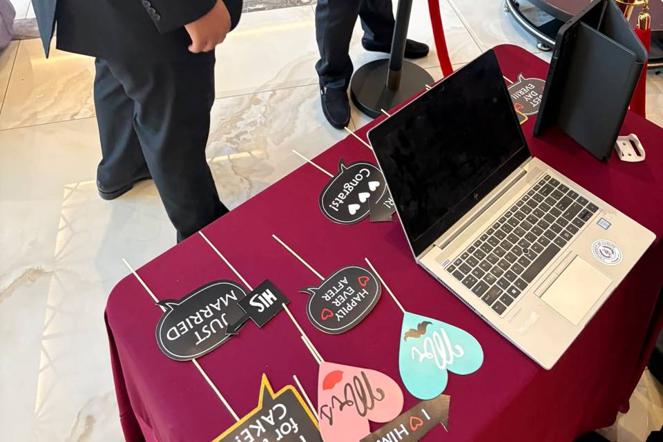 Guests scanning in