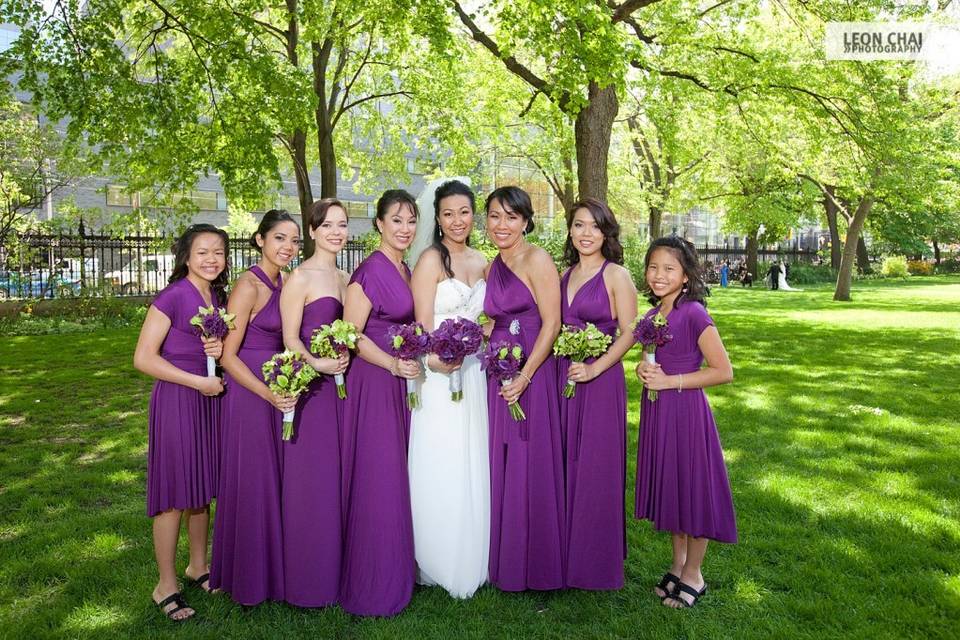 Plum Purple Bridal Party