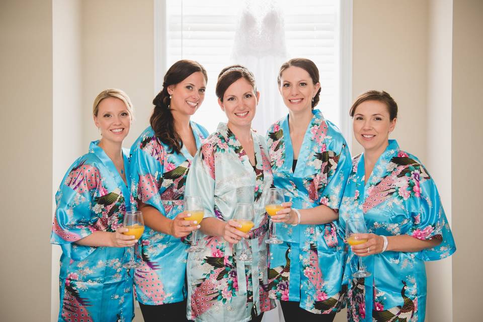 Bridal party robes