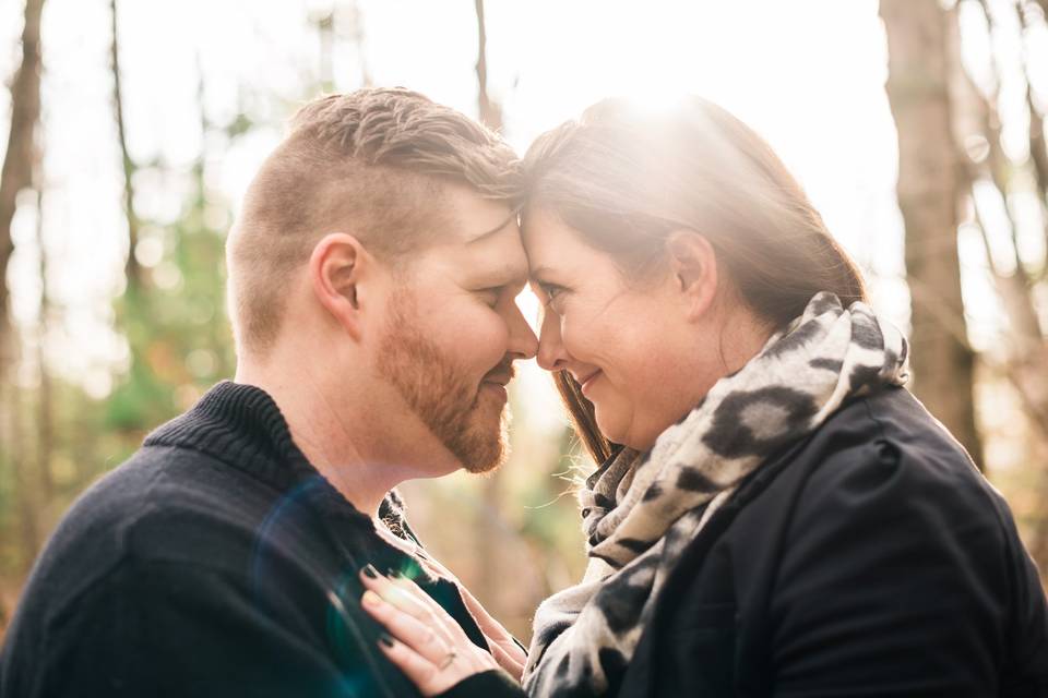 Fall engagement photo