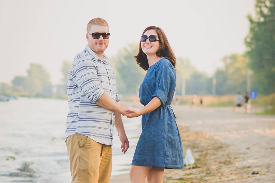 Fall engagement photo