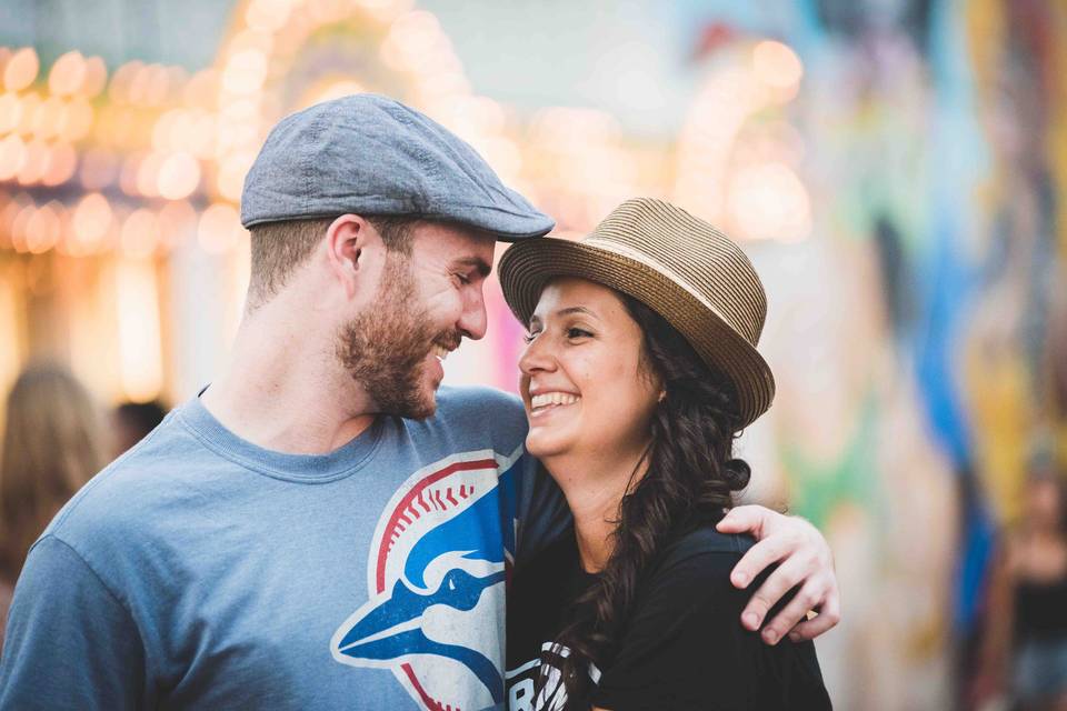 CNE engagement photo