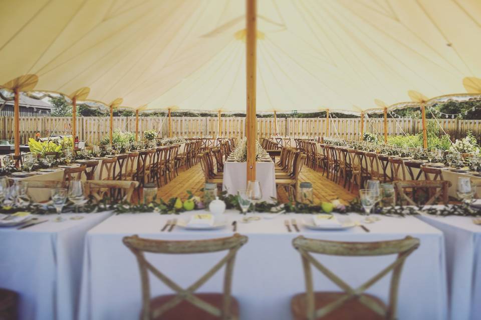 Gorgeous 3 post tent