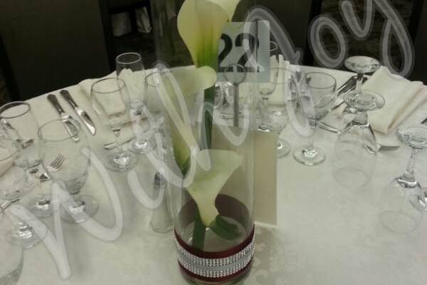 Calla lily centerpiece