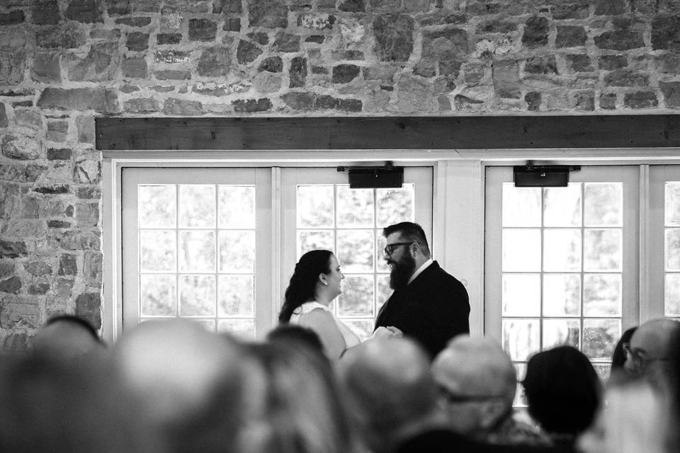 Ceremony from the Aisle