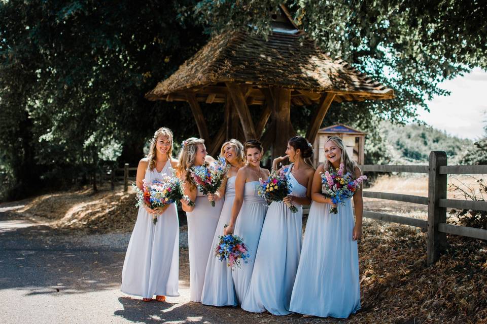 Outdoor wedding ceremony