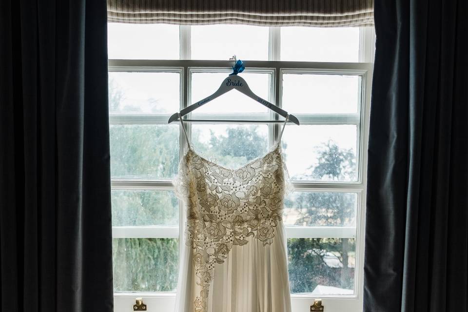 Wedding dress shot