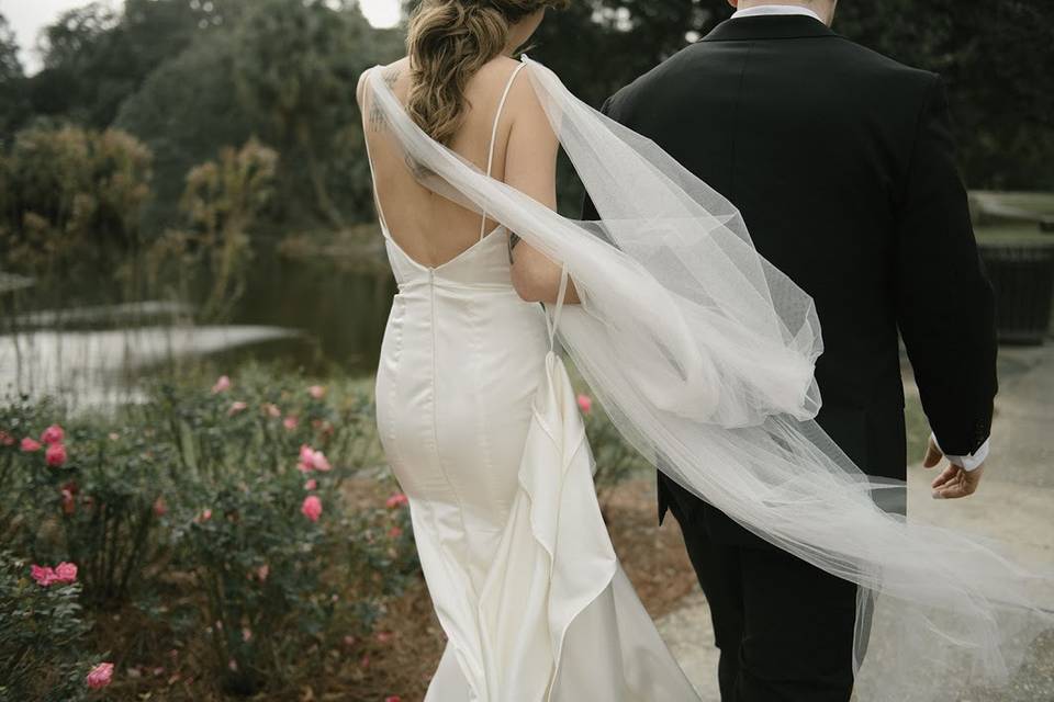 Custom wedding gown