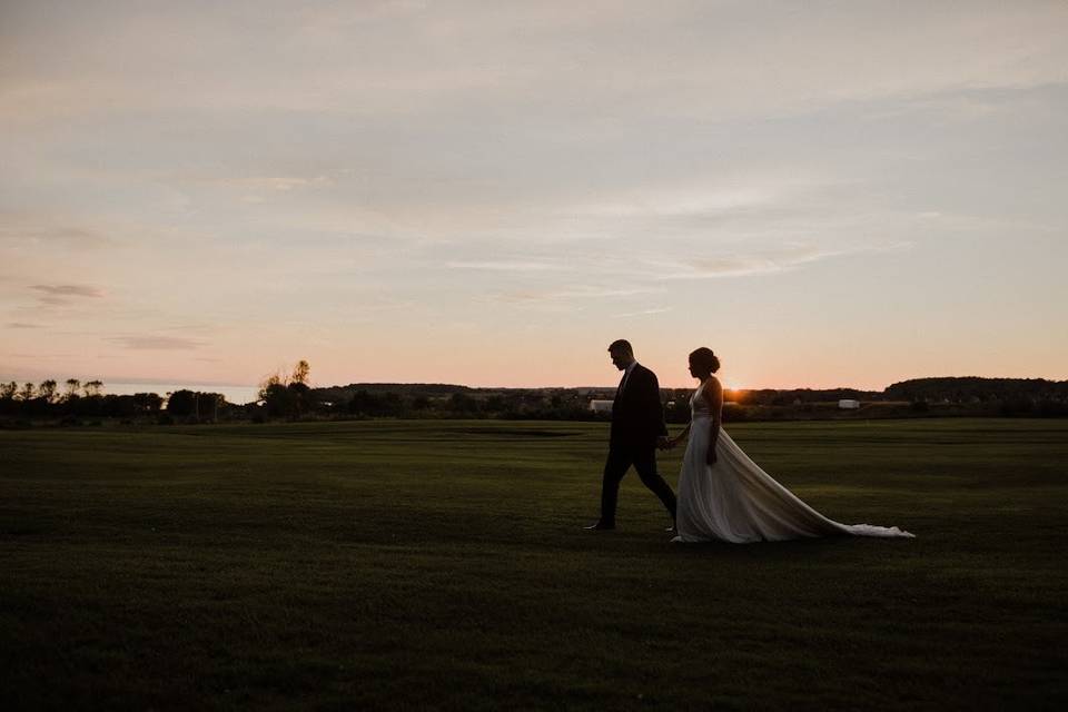 Custom wedding gown