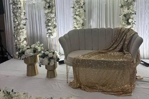 Ballroom Orange and Gold