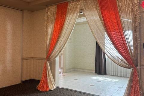 Ballroom Orange and Gold
