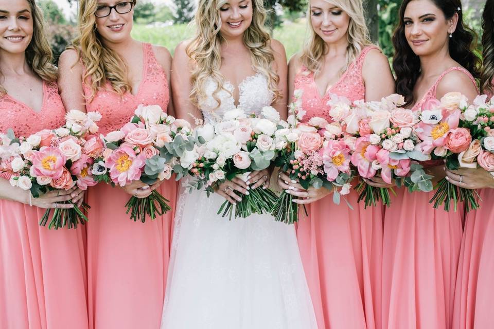 Bridal party bouquet