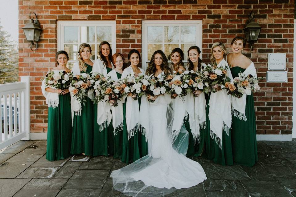 Bridal party bouquet