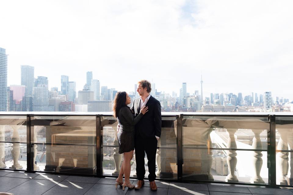 Toronto Skyline Engagement