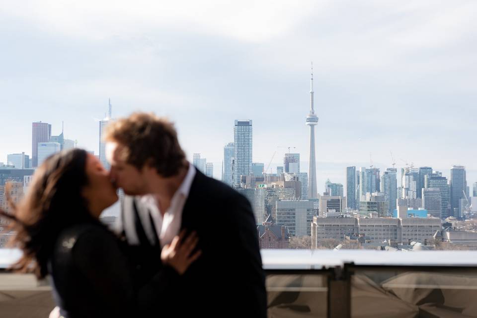 Toronto Skyline Engagement