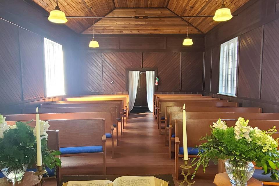 View from ceremony space