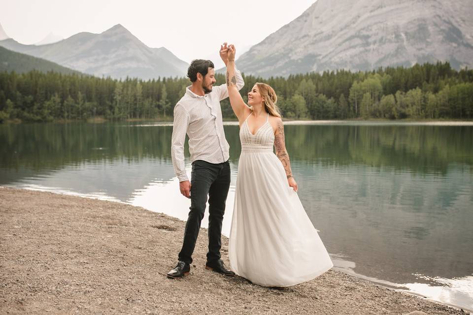 Mountain engagement photo