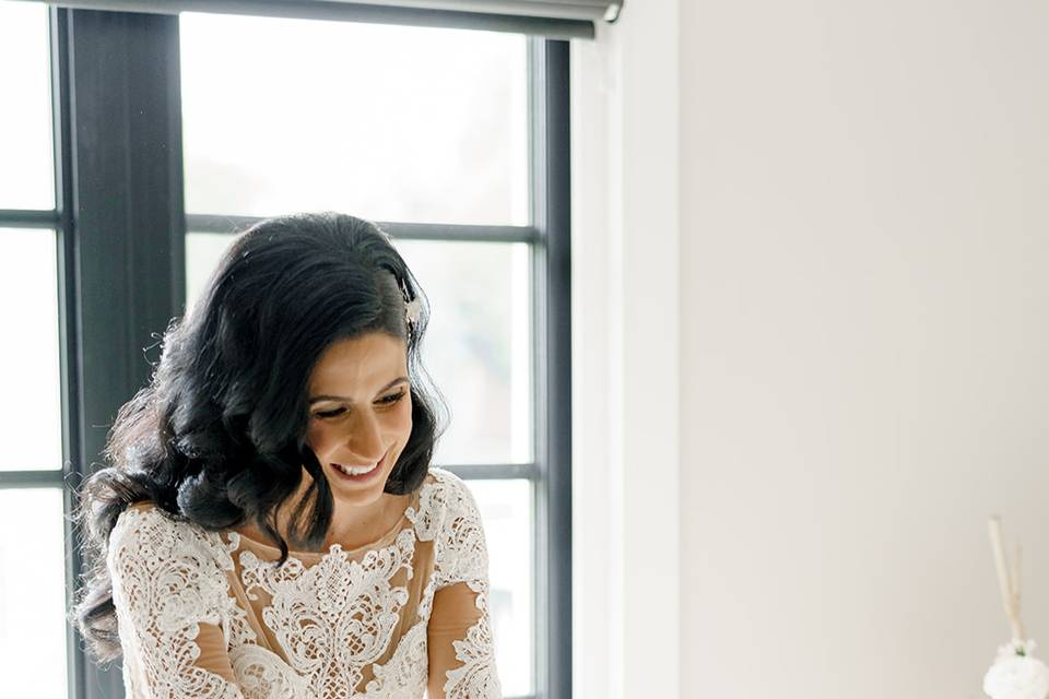 Bride Getting Ready