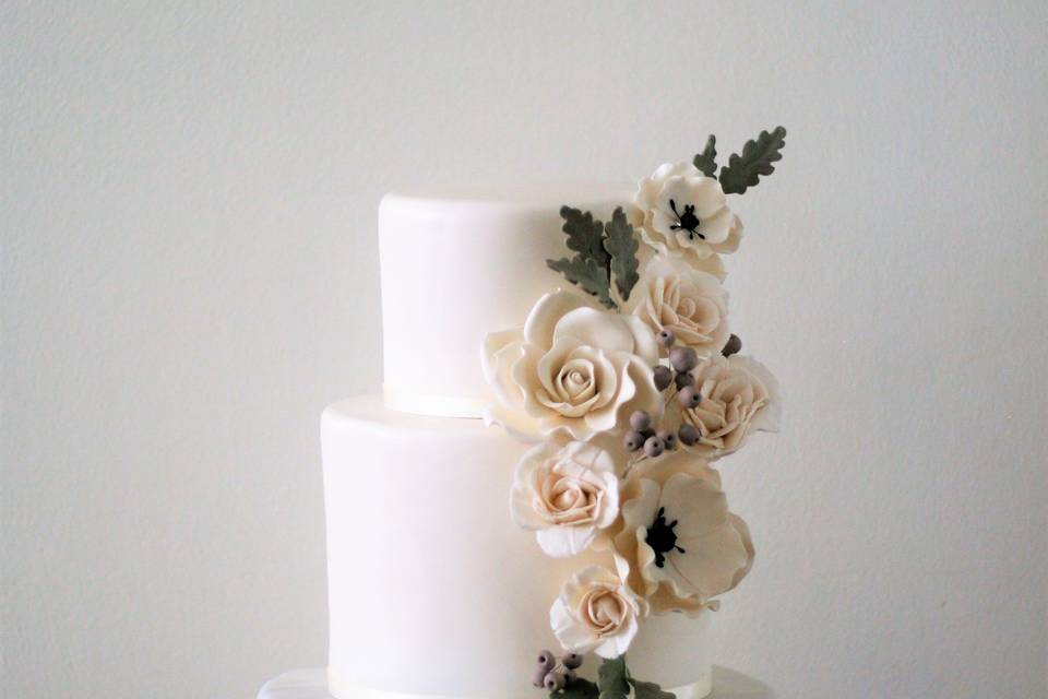 Buttercream with fresh flowers