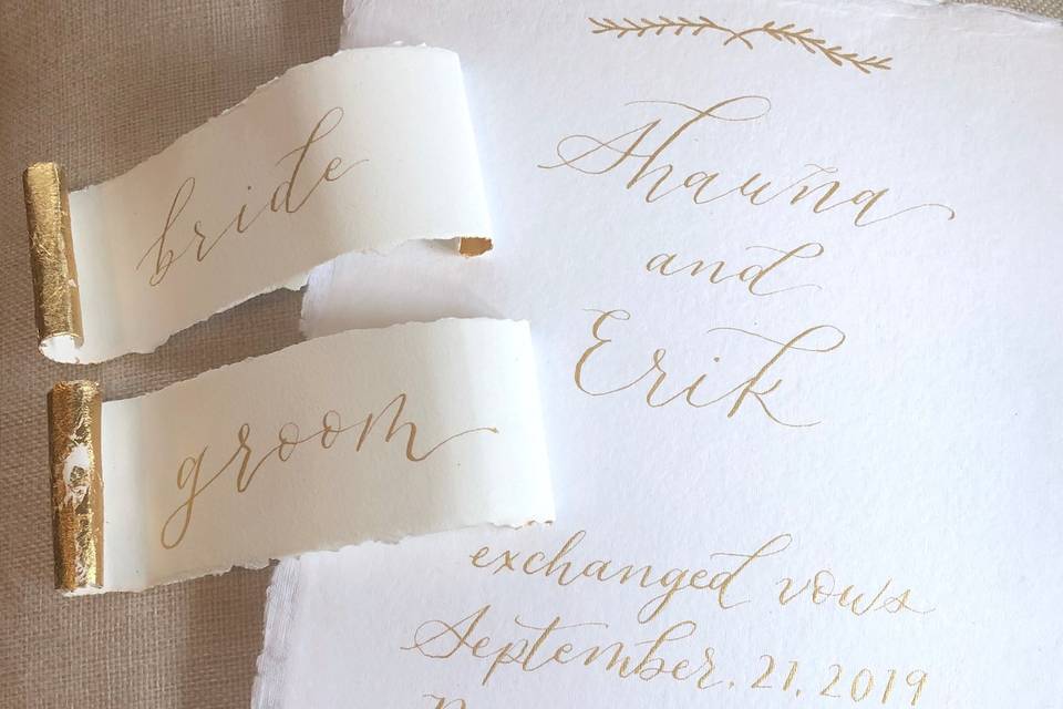 Keepsake stationery