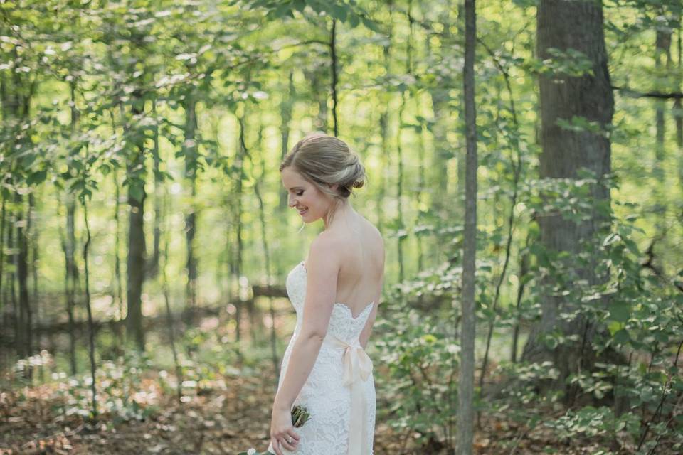 Lace wedding dress