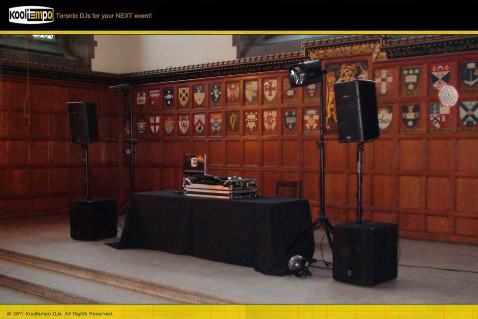 DJing in a traditional venue