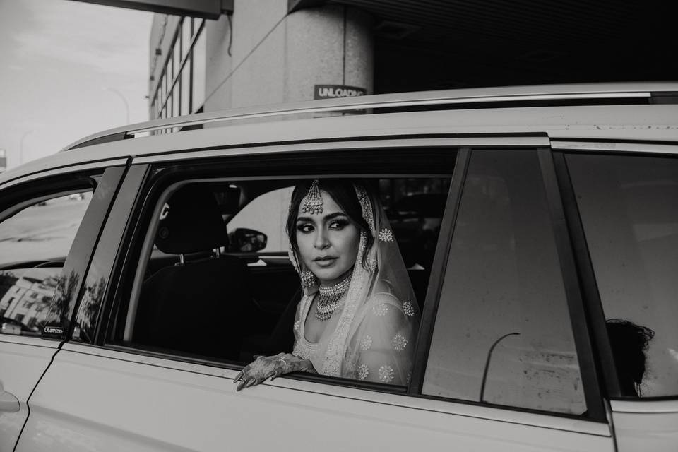 Bride waiting